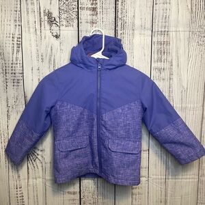 Swiss Tech Toddler Girls Purple Hooded Winter Jacket Coat Size 4T